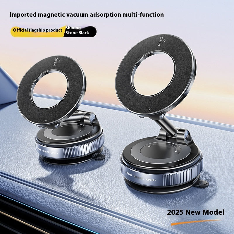 MagPhone Magnetic Phone Holder With Vacuum Suction Foldable Adjustable
